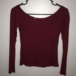 Long Sleeve Off the Shoulder Top